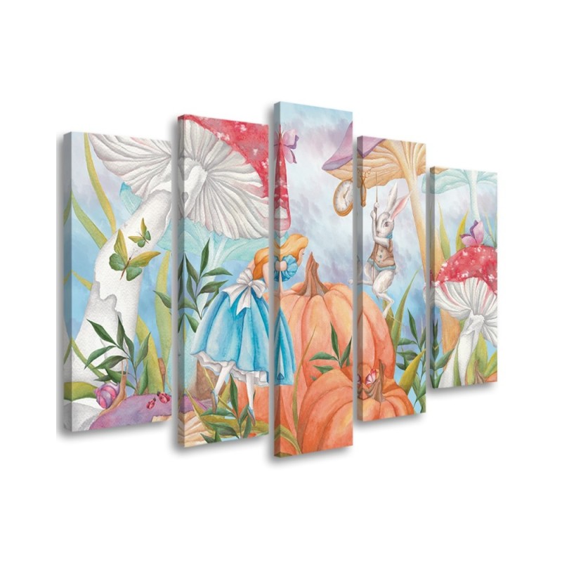 Children's painting five-part - Little Alice in Wonderland | FEEBY