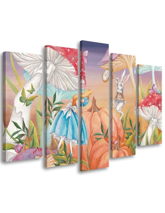 Children's painting five-part - Little Alice in Wonderland | FEEBY