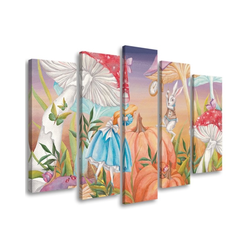 Children's painting five-part - Little Alice in Wonderland | FEEBY