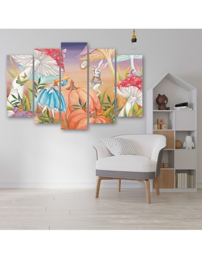 Children's painting five-part - Little Alice in Wonderland | FEEBY