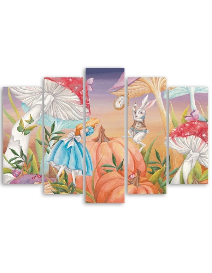 Children's painting five-part - Little Alice in Wonderland | FEEBY
