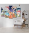 Children's room picture 5-part - Little Alice in the wonderland | FEEBY