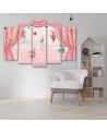 Canvas print for children's room 5 parts - Acrobats circus | FEEBY