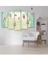 Canvas print for children's room 5 parts - Acrobats circus | FEEBY