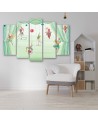 Canvas print for children's room 5 parts - Acrobats circus | FEEBY