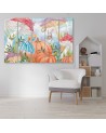 Children's Canvas painting five-part - Little Alice in Wonderland | FEEBY