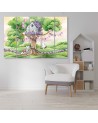 Children's painting 5-piece - White rabbits treehouse | FEEBY