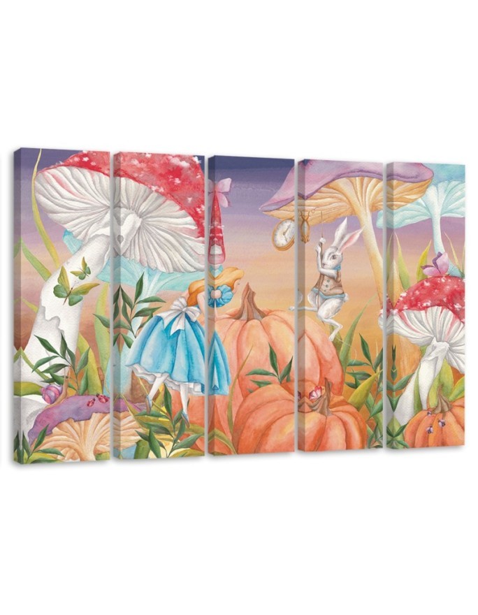 Children's painting five-part - Little Alice in Wonderland | FEEBY