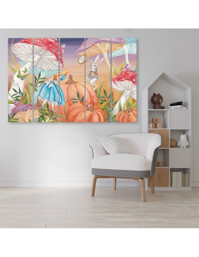 Children's painting five-part - Little Alice in Wonderland | FEEBY