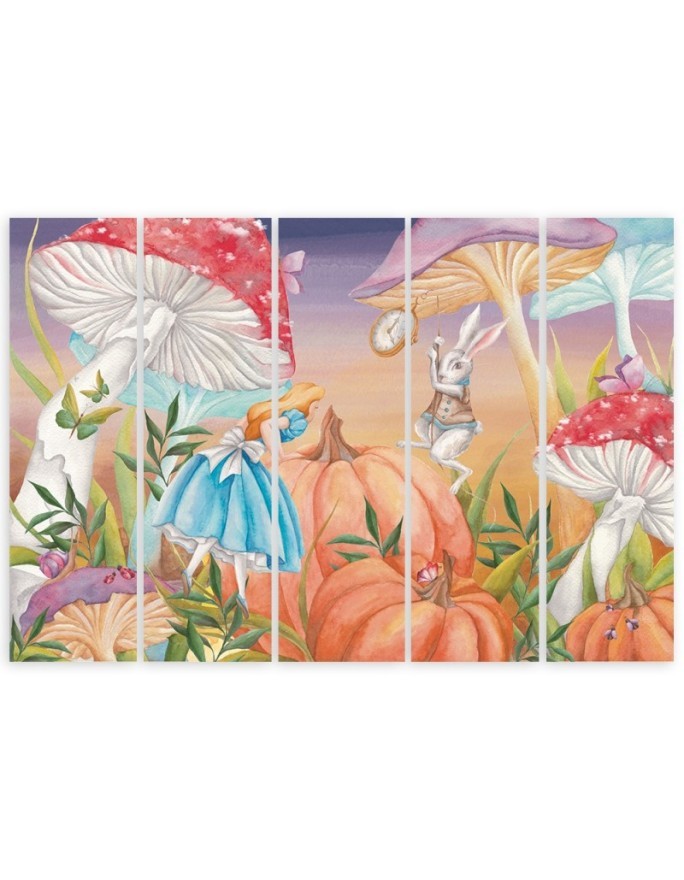 Children's painting five-part - Little Alice in Wonderland | FEEBY
