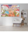 Children's Canvas painting five-part - Little Alice in the land of wonders | FEEBY
