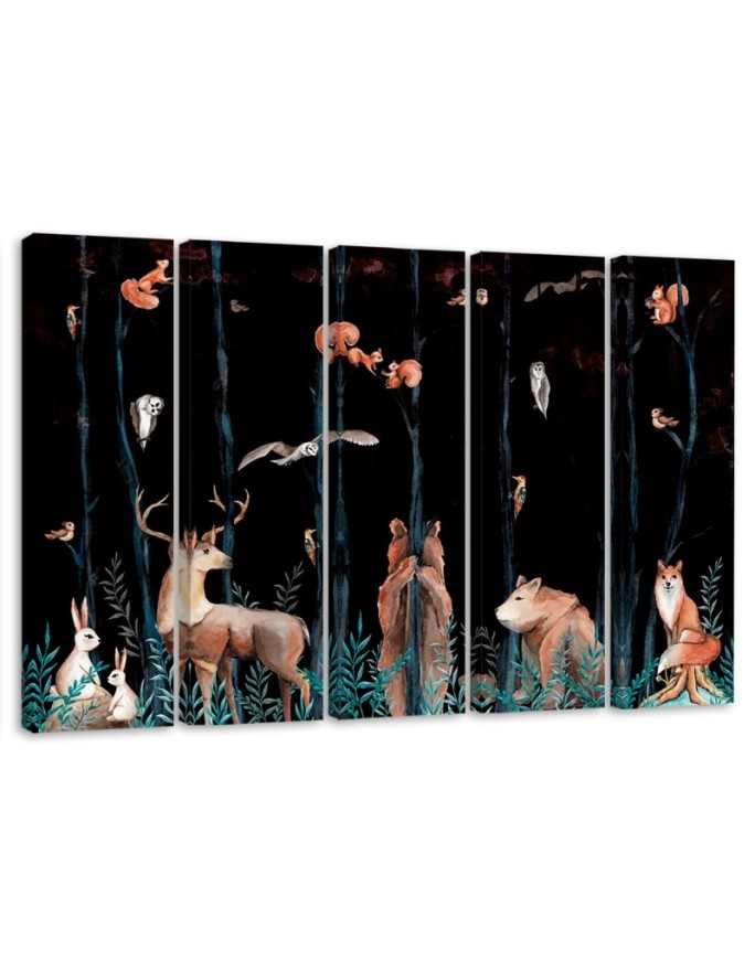 Canvas print Forest Animals...