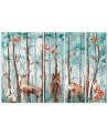 Children's painting 5-part - Forest animals deer bear fox | FEEBY