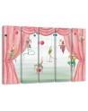 Canvas print for children's room 5 parts - Acrobats circus | FEEBY