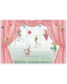 Canvas print for children's room 5 parts - Acrobats circus | FEEBY