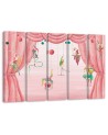 Canvas print for children's room 5 parts - Acrobats circus | FEEBY