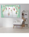 Canvas print for children's room 5 parts - Acrobats circus | FEEBY