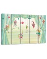 Canvas print for children's room 5 parts - Acrobats circus | FEEBY