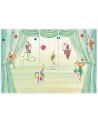 Canvas print for children's room 5 parts - Acrobats circus | FEEBY