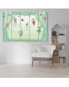 Canvas print for children's room 5 parts - Acrobats circus | FEEBY
