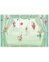 Canvas print for children's room 5 parts - Acrobats circus | FEEBY