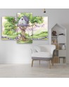 Children's picture - White rabbits tree house | FEEBY
