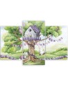 Children's picture - White rabbits tree hut | FEEBY