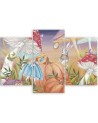Painting for a child triptych - Little Alice in Wonderland | FEEBY