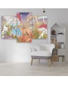 Painting for children triptych - Little Alice in the wonderland | FEEBY