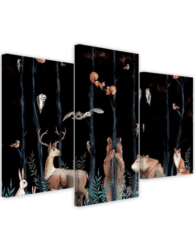 Canvas print Forest Animals...