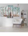 Painting on canvas for children - Forest animals deer bear fox | FEEBY