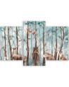 Painting on canvas for children - Forest animals deer bear fox | FEEBY