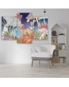 Painting for children triptych - Little Alice in Wonderland | FEEBY