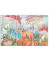 Painting for a child's room triptych - Little Alice in the wonderland | FEEBY