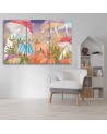 Children's triptych painting - Little Alice in Wonderland | FEEBY