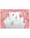 Canvas print for a child's room triptych - Circus acrobats | FEEBY