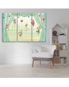 Canvas print for a child's bedroom triptych - Circus acrobats | FEEBY