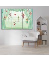 Canvas print for a child's room triptych - Circus acrobats | FEEBY