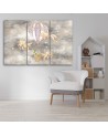 Canvas prints for children - Hot air balloon flying house and fish | FEEBY