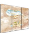 Children's triptych - Flying whale and ship | FEEBY