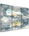 Children's triptych - Flying whale and ship | FEEBY