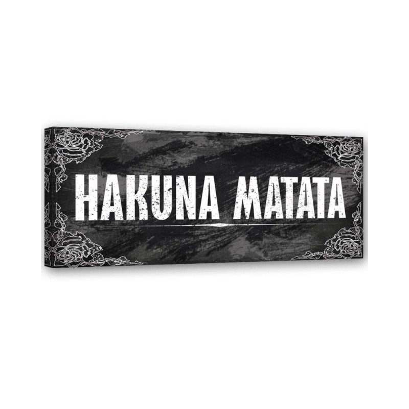 Canvas prints for teenagers panoramic - Hakuna Matata lettering The Lion King | FEEBY
