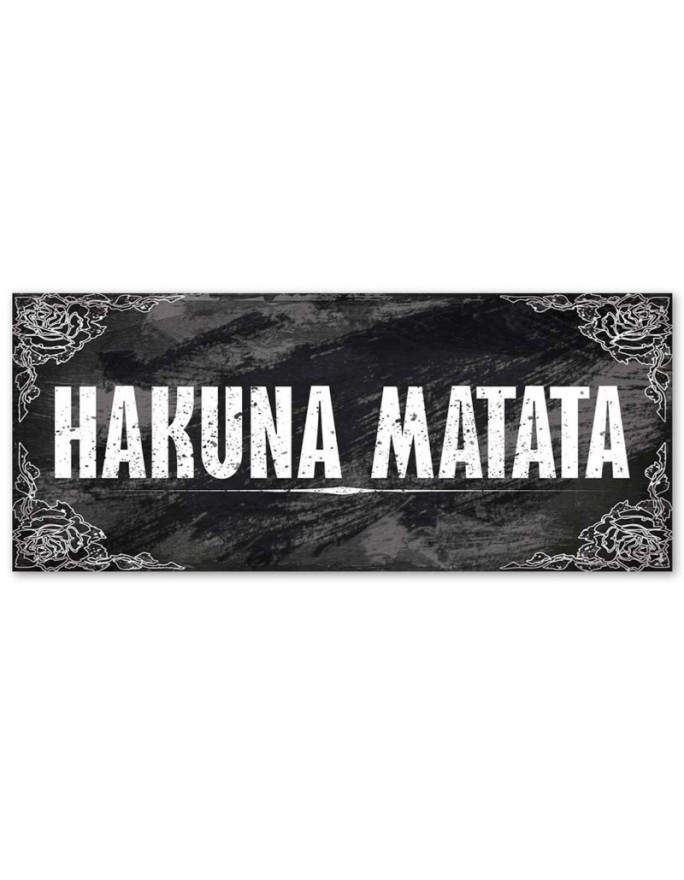 Canvas prints for teenagers panoramic - Hakuna Matata lettering The Lion King | FEEBY