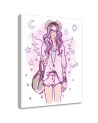 For teenage girl canvas print - Hipster Girl pop art | FEEBY