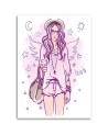 For teenage girl canvas print - Hipster Girl pop art | FEEBY