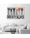 Pop art Canvas painting for wall - Brushes with coloured paint | FEEBY