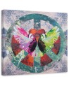 Fashionable wall art paintings - Peace sign and birds | FEEBY