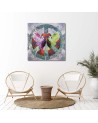 Fashionable wall art paintings - Peace sign and birds | FEEBY