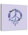 Canvas prints for teenager's room - Purple peace sign by Andrea Haase | FEEBY