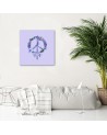 Canvas prints for teenager's room - Purple peace sign by Andrea Haase | FEEBY